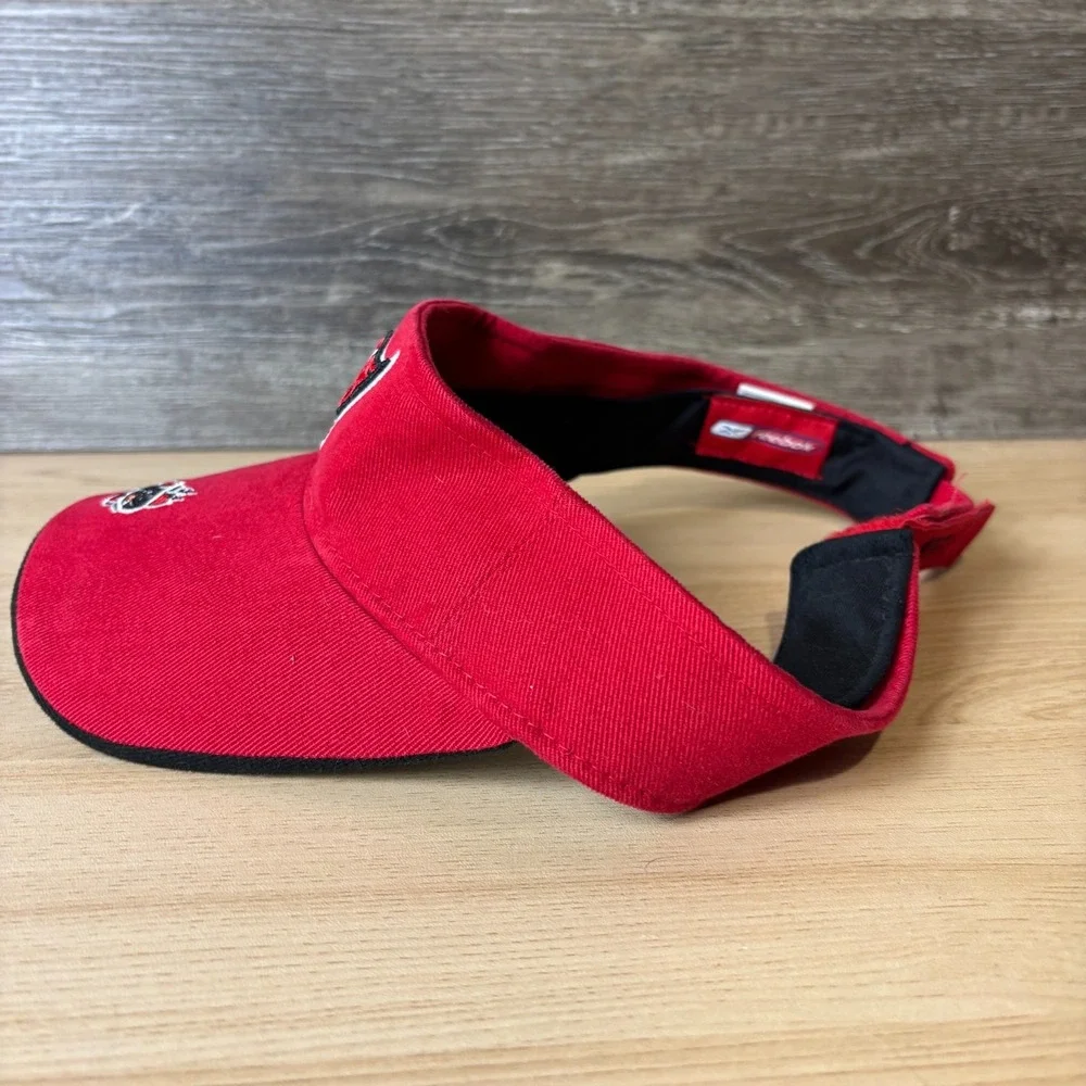 Tampa Bay Buccaneers Hat Visor Strap Back Red NFL Football Reebok